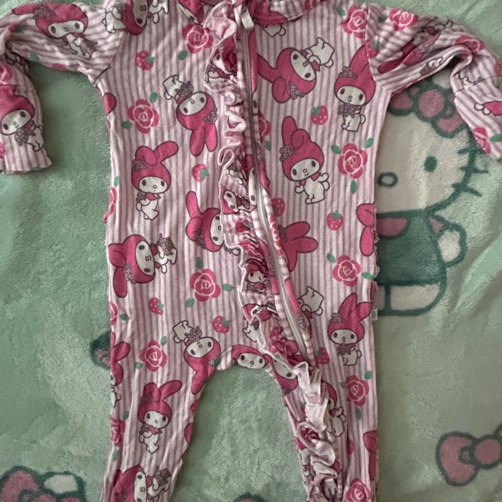 Baby Girl Posh Peanut My Melody Footie for baby girls